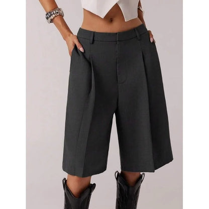 Women's High-Waisted Bermuda Shorts