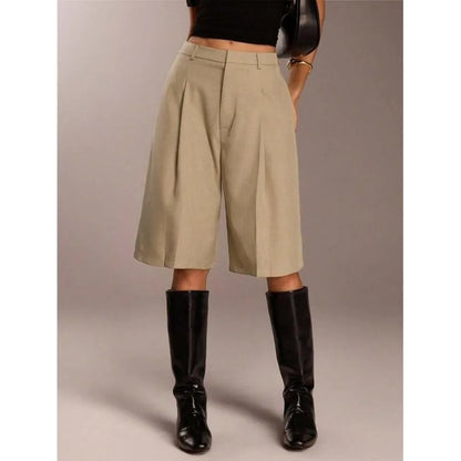 Women's High-Waisted Bermuda Shorts