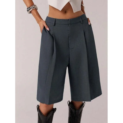Women's High-Waisted Bermuda Shorts