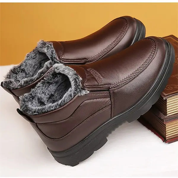 Men's Retro Winter Plush Lined Casual Shoes