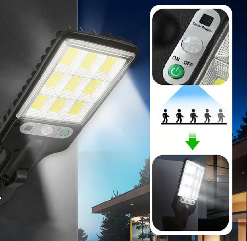 Solar Motion Sensor Outdoor Security Lights Set