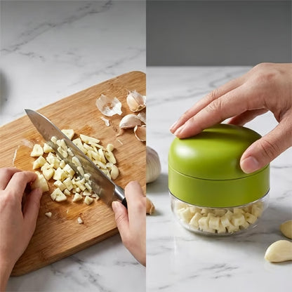 Press-Down Garlic Chopper