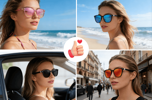 Women’s Polarised Oversized Sunglasses