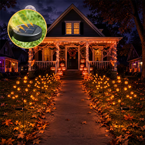 Solar Pumpkin Garden Stake Lights