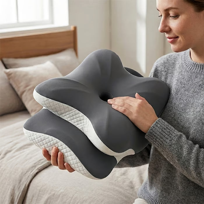 Contoured Dual Height Memory Foam Pillow