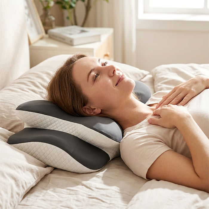 Contoured Dual Height Memory Foam Pillow