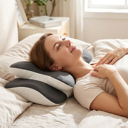 Contoured Dual Height Memory Foam Pillow