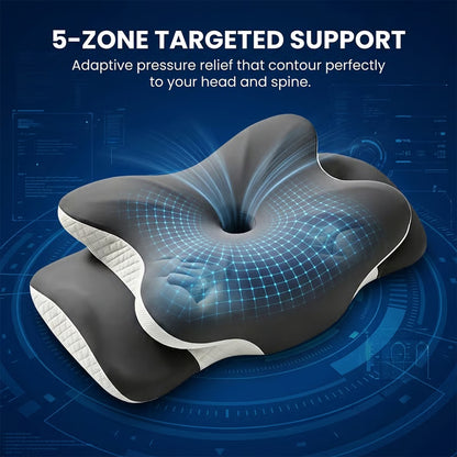 Contoured Dual Height Memory Foam Pillow