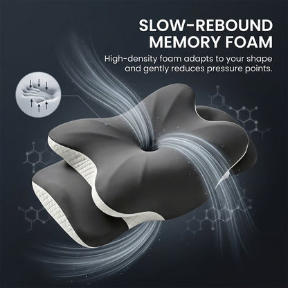 Contoured Dual Height Memory Foam Pillow