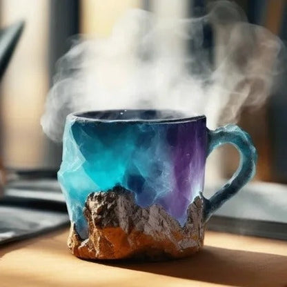 Geode-Style Crystal Effect Coffee Mug