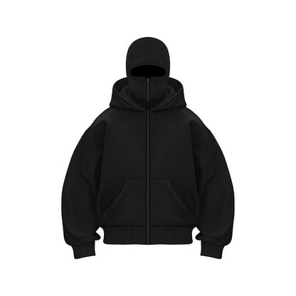 Full Face Zip Hooded Fleece Hoodie