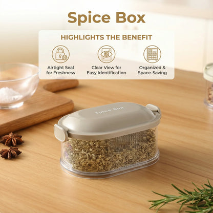 Stackable Clear Spice Storage Containers