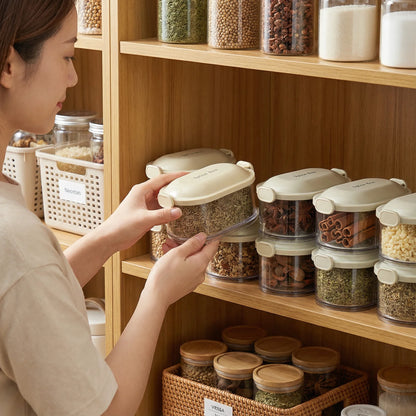 Stackable Clear Spice Storage Containers