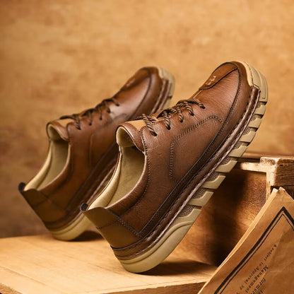 Men’s Full-Grain Leather Tailored City Trainers
