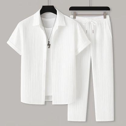 Men’s Relaxed Linen Two-Piece Summer Set