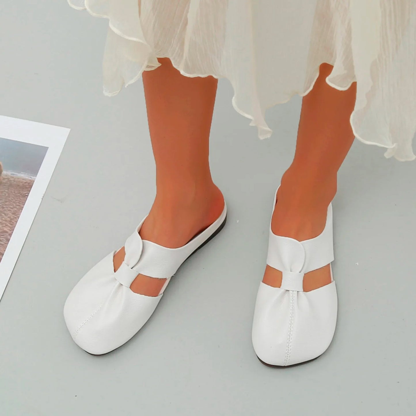 🔥 Hot sale 2024 🔥 Cut-out patterned flat mules
