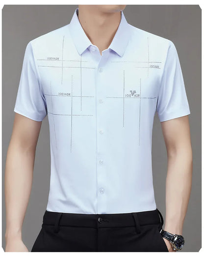 Men's Ice Silk Anti-Wrinkle Shirt