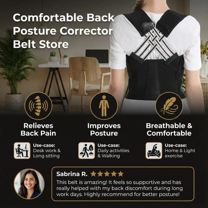 Adjustable Back Posture Support Belt