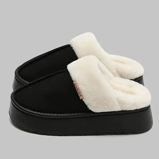 Women's Winter Slippers, Warm Fleece Lining, All-Season EVA Sole