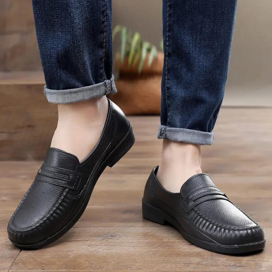 Men's Summer Casual Sandals Breathable Leather-Look Casual Shoes