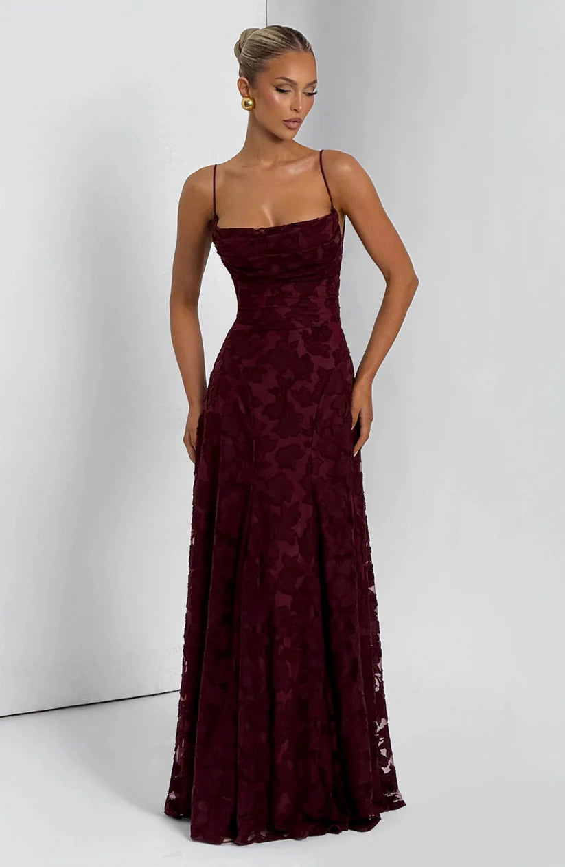 Women's Elegant Lace Maxi Gown