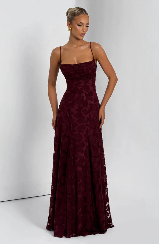 Women's Elegant Lace Maxi Gown
