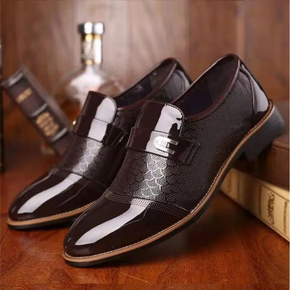 Men's Italian Fashionable Leather-Look Shoes