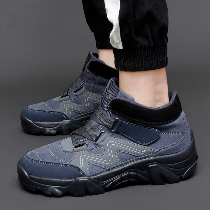 Women's Slip On Walking Sneakers Comfortable Hiking Fashion High Top Boots