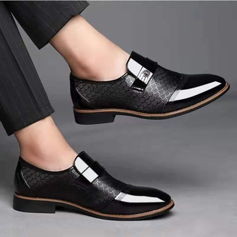Men's Italian Fashionable Leather-Look Shoes