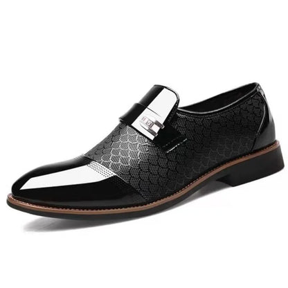 Men's Italian Fashionable Leather-Look Shoes