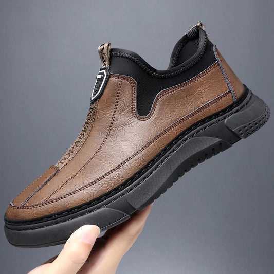 Men's Casual Soft Sole Leather-Look Shoes