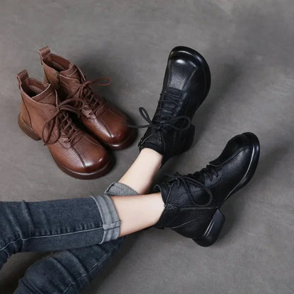 Autumn Harmony Leather-look Boots