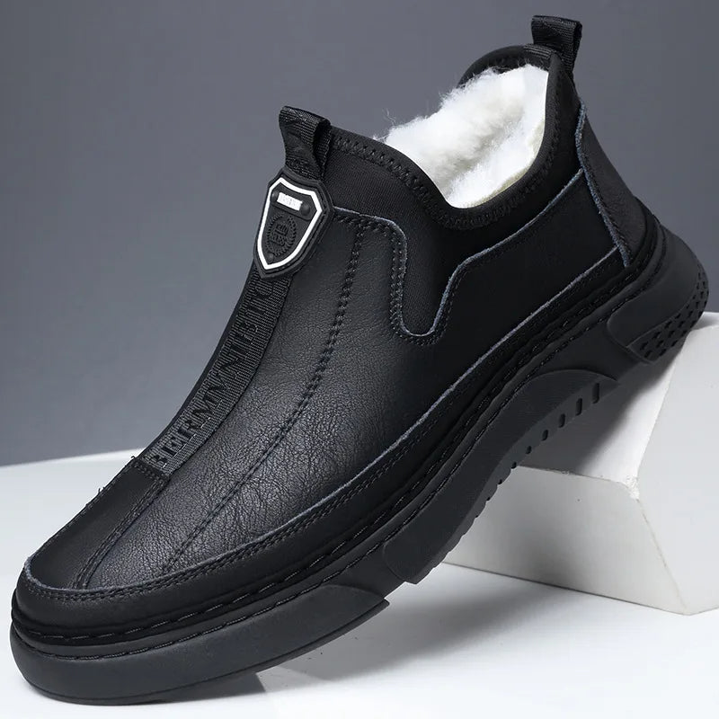Men's Casual Soft Sole Leather-Look Shoes
