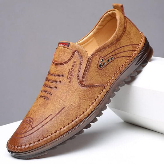 Men's Casual Fashionable Soft-Sole Leather-Look Shoes