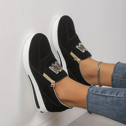 Women’s Casual Platform Slip-On Comfort Sneakers