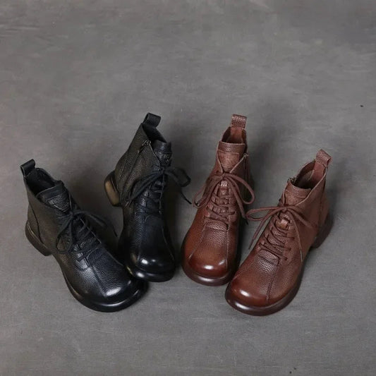 Autumn Harmony Leather-look Boots