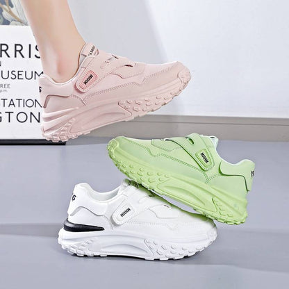 Outdoor Leather-Look Comfy Sneakers
