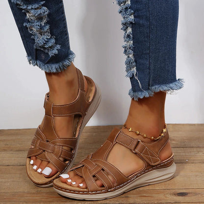 Leather-Look Casual Sandals