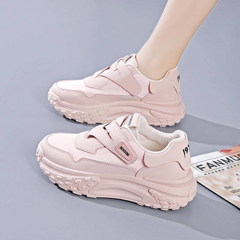 Outdoor Leather-Look Comfy Sneakers