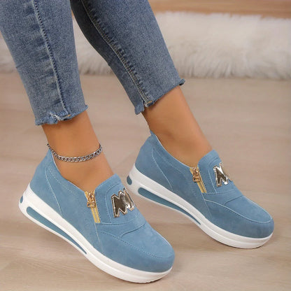 Women’s Casual Platform Slip-On Comfort Sneakers