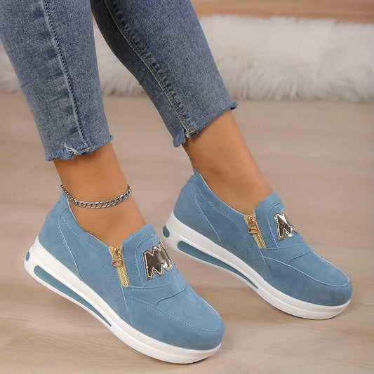 Women’s Casual Platform Slip-On Comfort Sneakers