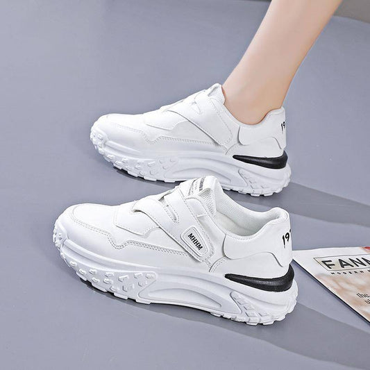 Outdoor Leather-Look Comfy Sneakers