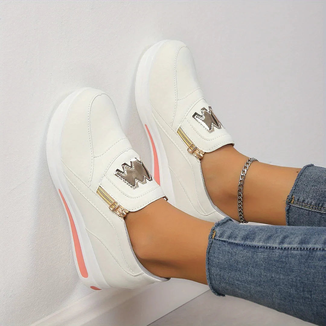 Women’s Casual Platform Slip-On Comfort Sneakers