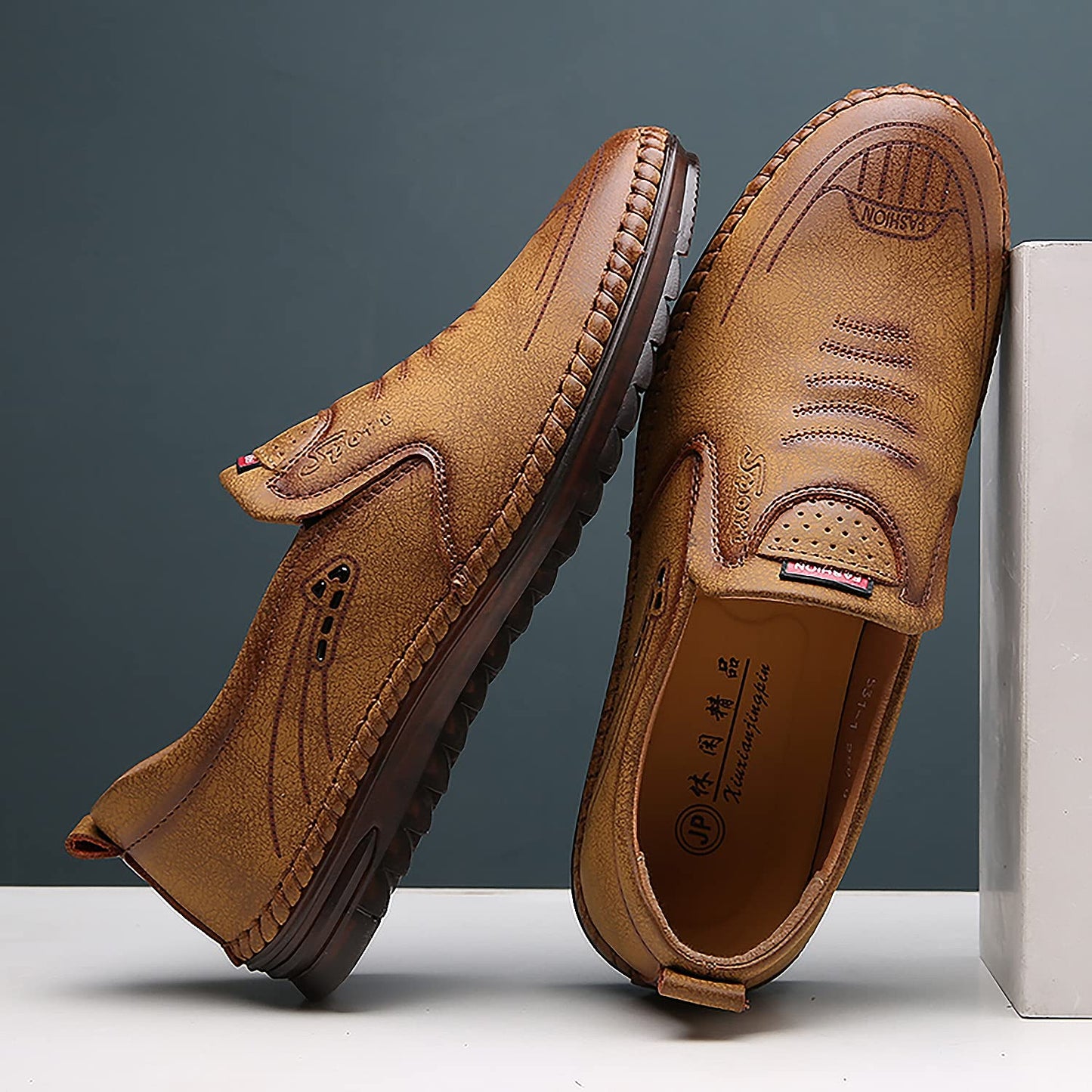 Men's New Tendon Sole Casual Leather-Look Shoes