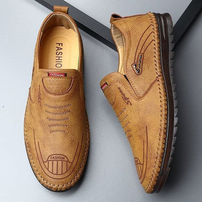 Men's Casual Fashionable Soft-Sole Leather-Look Shoes