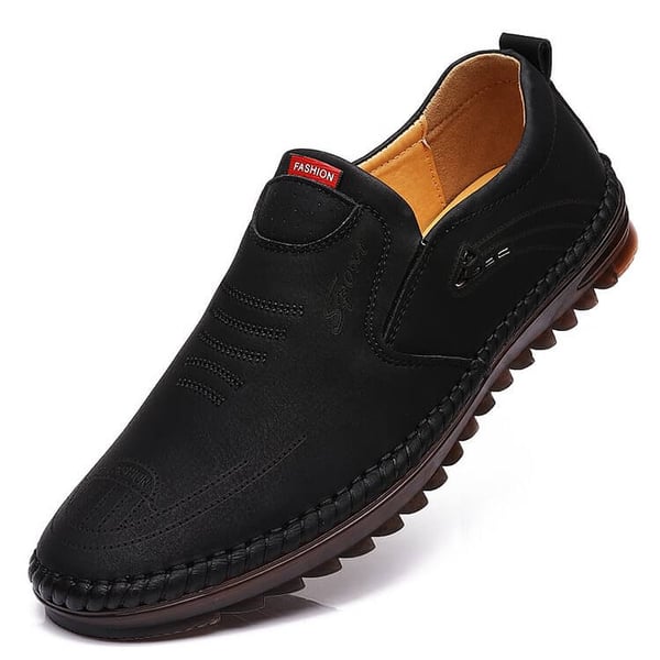 Men's Casual Fashionable Soft-Sole Leather-Look Shoes