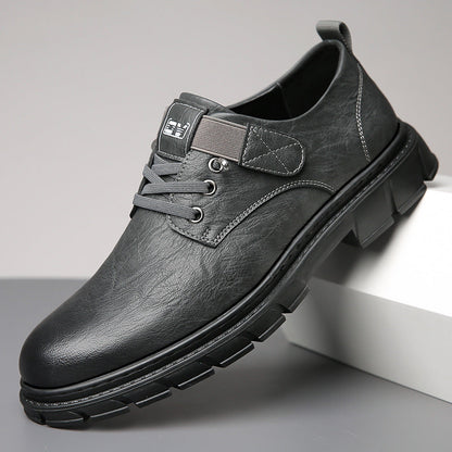 Vintage polished big-toe work shoes for men