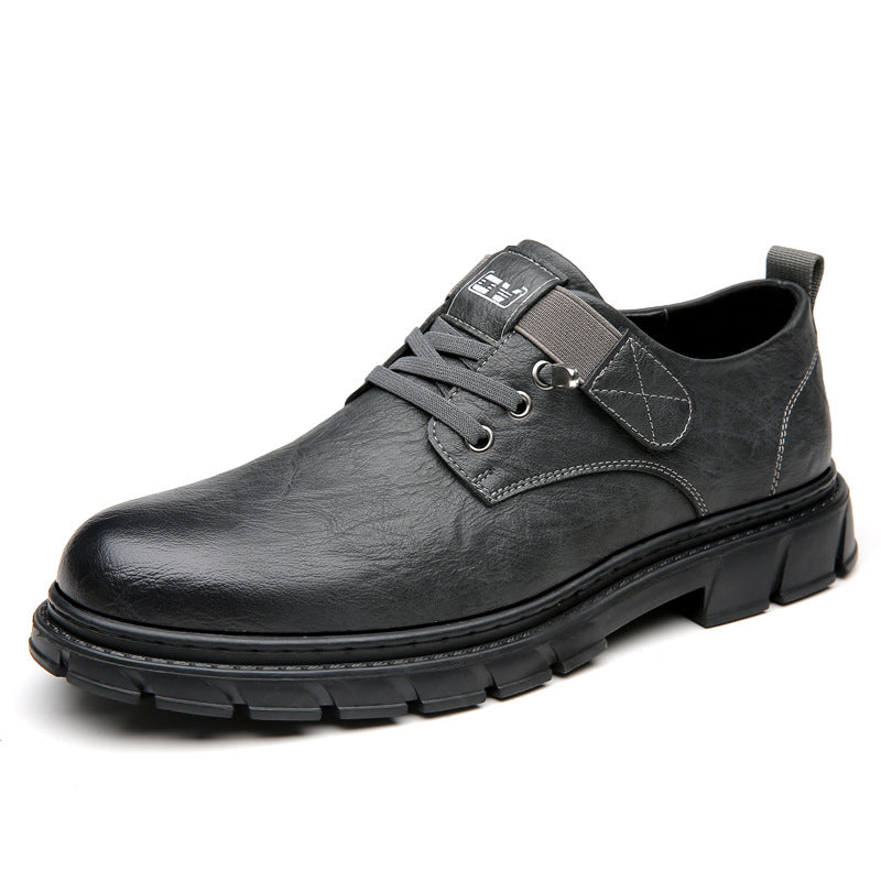 Vintage polished big-toe work shoes for men