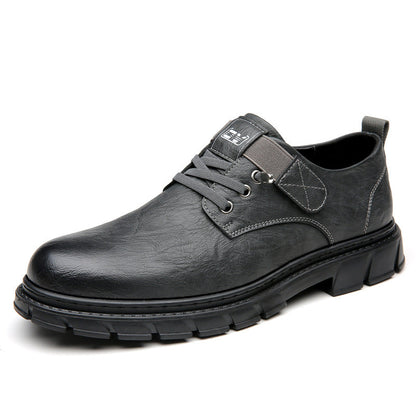 Vintage polished big-toe work shoes for men