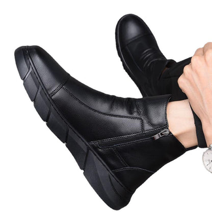 Men's British Style Leather-Look Boots